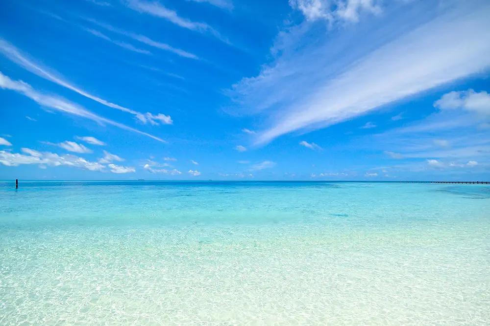 10 beaches with blue seas