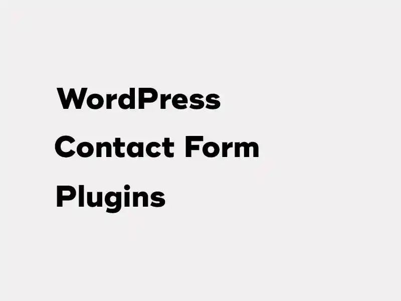 wordpress contact form plugins